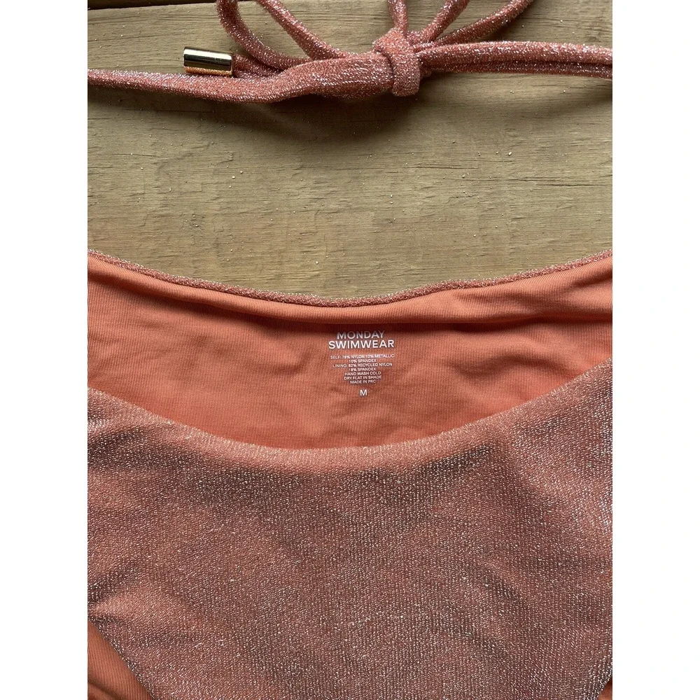 MONDAY SWIMWEAR Discounted** 2pc Bikini Sun Kissed Shimmer (Top: VV, Bottom: M)